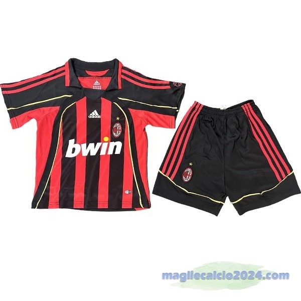 Prima Conjunto De Bambino AC Milan Retro 2006 2007 Rosso Poco Prezzo