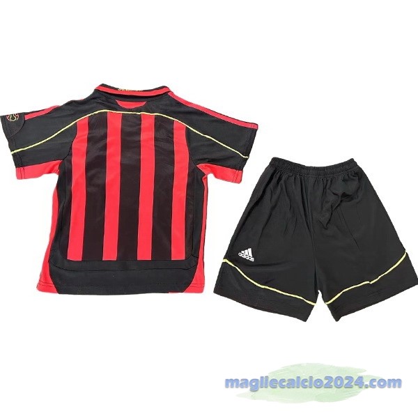Prima Conjunto De Bambino AC Milan Retro 2006 2007 Rosso Poco Prezzo