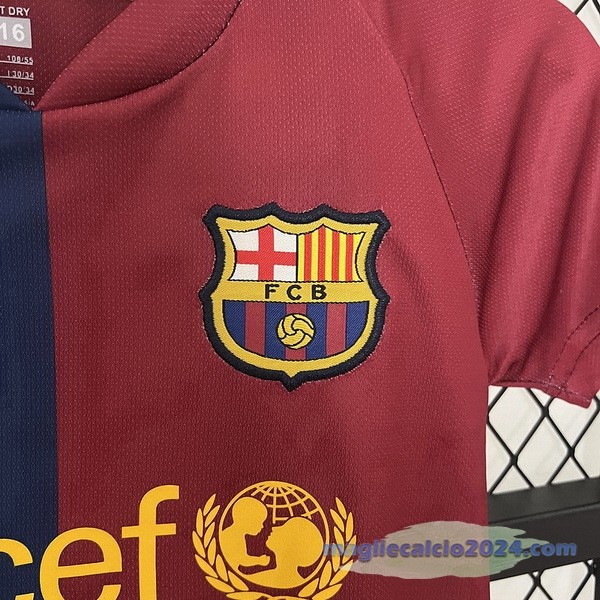 Prima Conjunto De Bambino Barcelona Retro 2008 2009 Rosso Blu Poco Prezzo