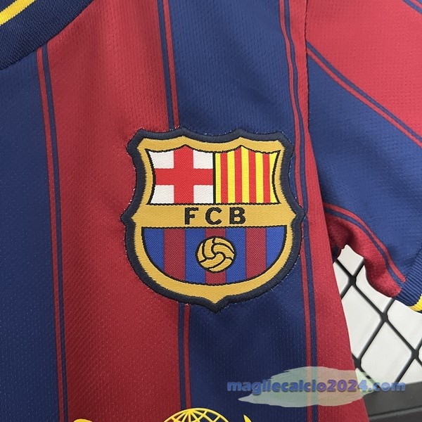 Prima Conjunto De Bambino Barcelona Retro 2009 2010 Rosso Blu Poco Prezzo