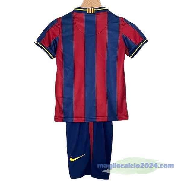Prima Conjunto De Bambino Barcelona Retro 2009 2010 Rosso Blu Poco Prezzo