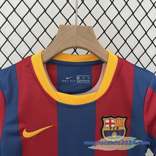 Prima Conjunto De Bambino Barcelona Retro 2010 2011 Rosso Blu Poco Prezzo
