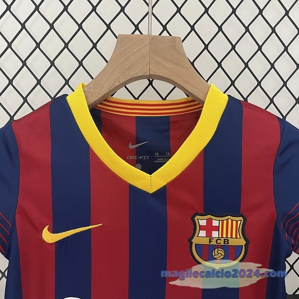Prima Conjunto De Bambino Barcelona Retro 2013 2014 Rosso Blu Poco Prezzo