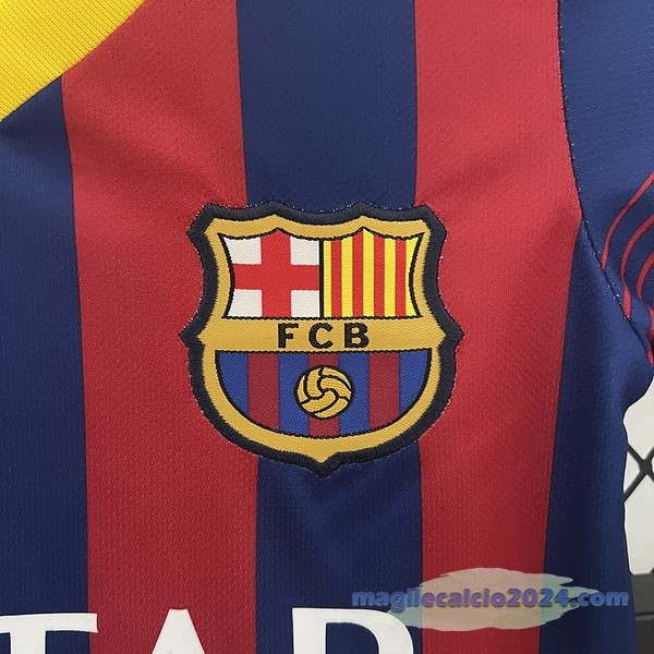 Prima Conjunto De Bambino Barcelona Retro 2013 2014 Rosso Blu Poco Prezzo