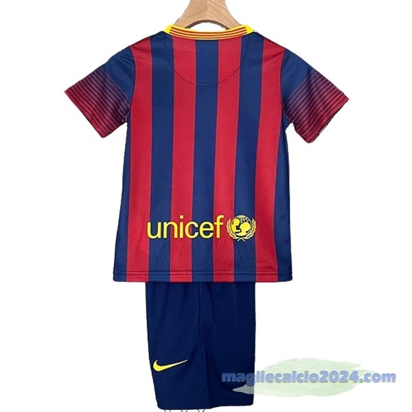 Prima Conjunto De Bambino Barcelona Retro 2013 2014 Rosso Blu Poco Prezzo
