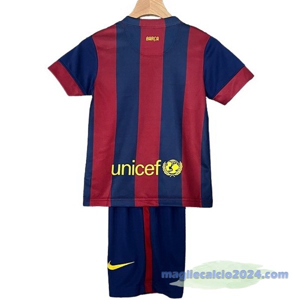 Prima Conjunto De Bambino Barcelona Retro 2014 2015 Rosso Blu Poco Prezzo