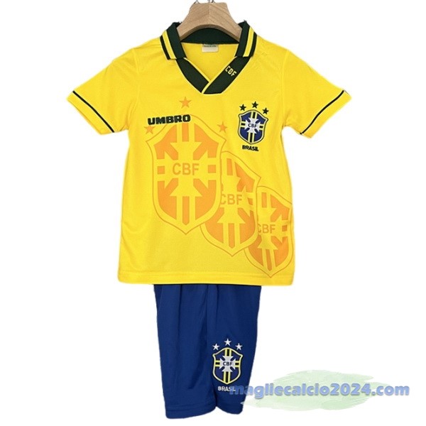 Prima Conjunto De Bambino Brasile Retro 1994 Giallo Poco Prezzo