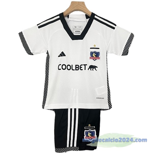 Prima Conjunto De Bambino Colo Colo 2024 2025 Bianco Poco Prezzo