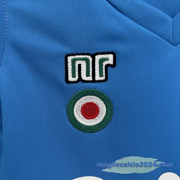 Prima Conjunto De Bambino Napoli Retro 1987 1988 Blu Poco Prezzo