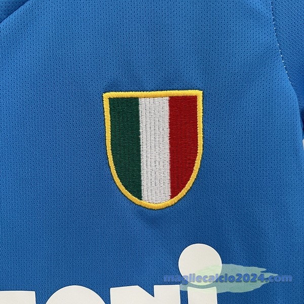 Prima Conjunto De Bambino Napoli Retro 1987 1988 Blu Poco Prezzo