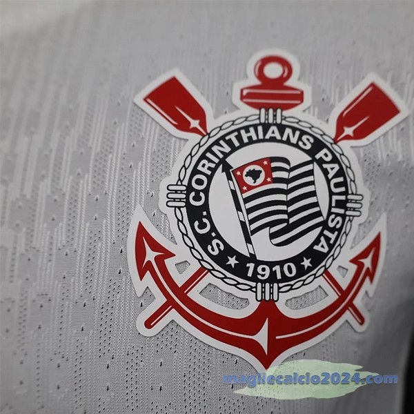 Prima Giocatori Maglia Corinthians Paulista 2024 2025 Bianco Nero Poco Prezzo
