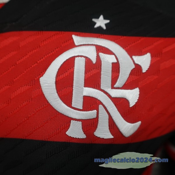 Prima Giocatori Maglia Flamengo 2024 2025 Rosso Poco Prezzo