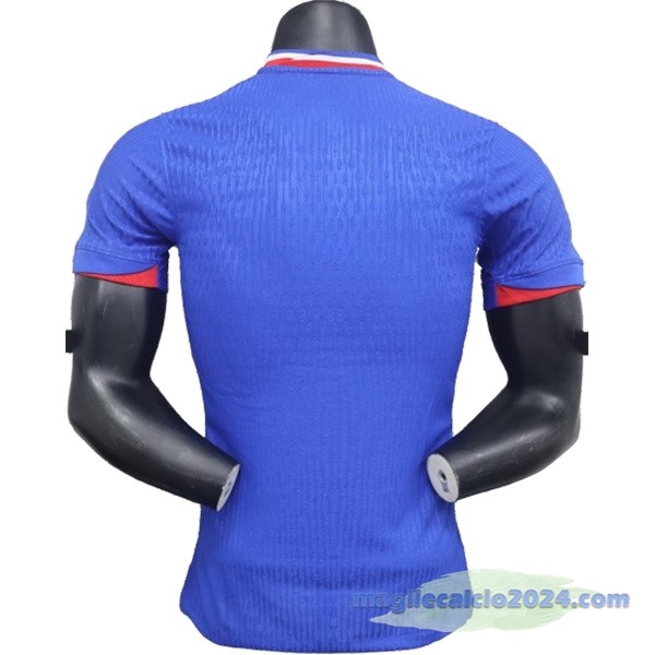 Prima Giocatori Maglia Francia 2024 Blu Poco Prezzo