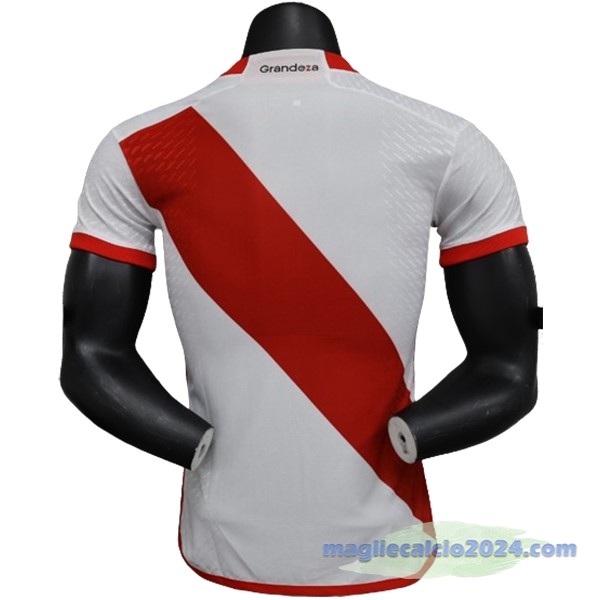 Prima Giocatori Maglia River Plate 2023 2024 Bianco Poco Prezzo