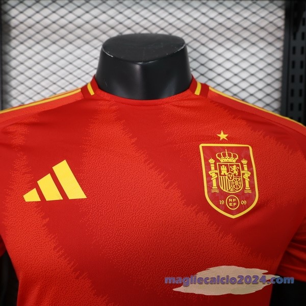 Prima Giocatori Maglia Spagna 2024 Rosso Poco Prezzo