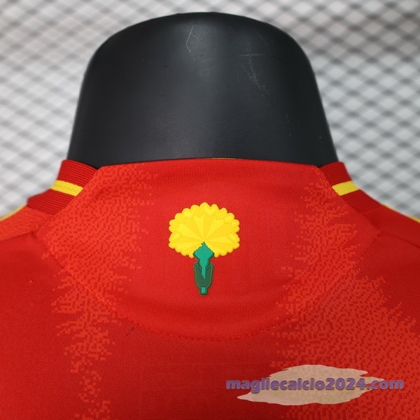 Prima Giocatori Maglia Spagna 2024 Rosso Poco Prezzo