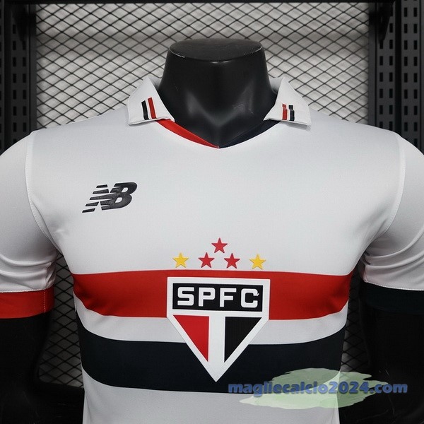 Prima Giocatori Maglia São Paulo 2024 2025 Bianco Poco Prezzo