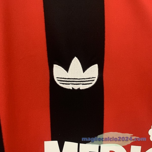 Prima Maglia AC Milan Retro 1990 1991 Rosso Poco Prezzo