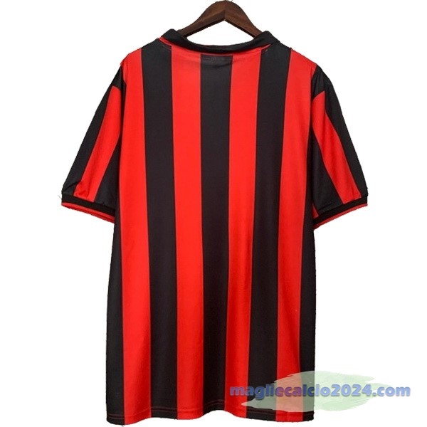 Prima Maglia AC Milan Retro 1990 1991 Rosso Poco Prezzo