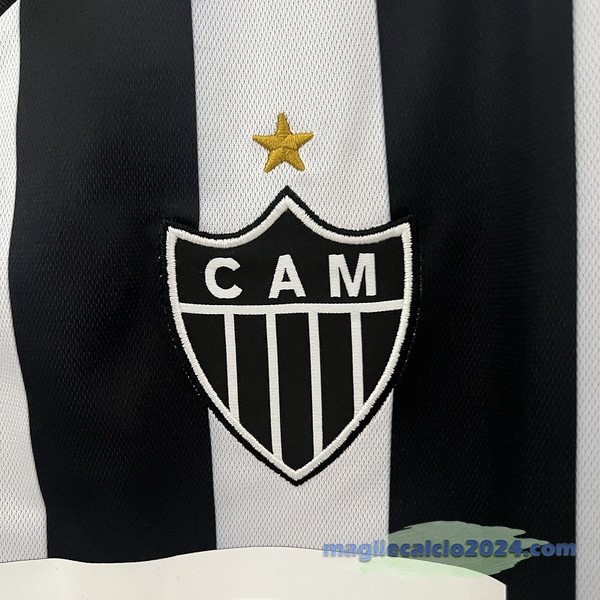 Prima Maglia Atlético Mineiro Retro 2003 Bianco Nero Poco Prezzo