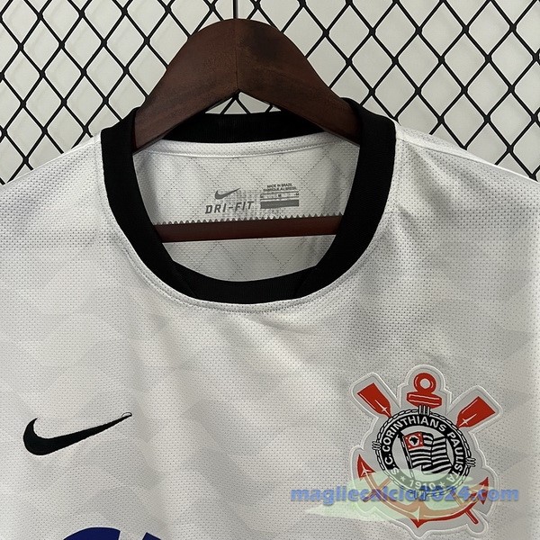 Prima Maglia Corinthians Paulista Retro 2012 2013 Bianco Poco Prezzo