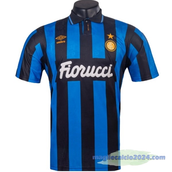 Prima Maglia Inter Milán Retro 1992 1993 Blu Poco Prezzo