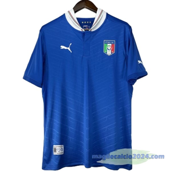 Prima Maglia Italy Retro 2012 Blu Poco Prezzo