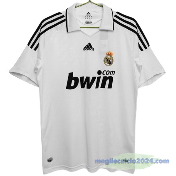 Prima Maglia Real Madrid Retro 2008 2009 Bianco Poco Prezzo