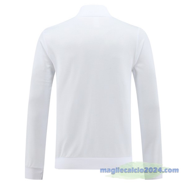 Ropa Deportiva Con Cremallera Larga Italia 2024 Bianco Poco Prezzo