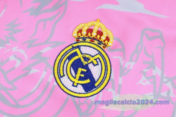 Ropa Deportiva Con Cremallera Larga Real Madrid 2023 2024 Rosa Bianco Poco Prezzo