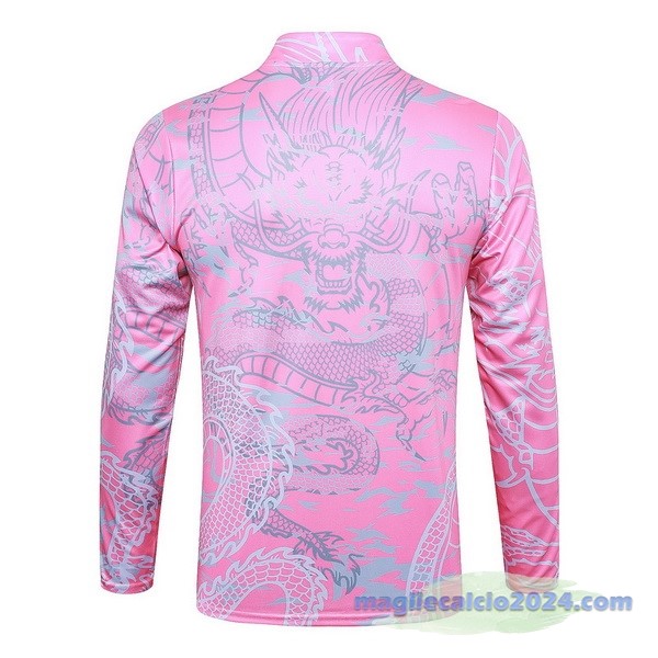 Ropa Deportiva Con Cremallera Larga Real Madrid 2023 2024 Rosa Bianco Poco Prezzo