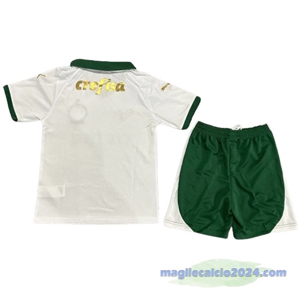 Seconda Conjunto De Bambino Palmeiras 2024 2025 Bianco Poco Prezzo