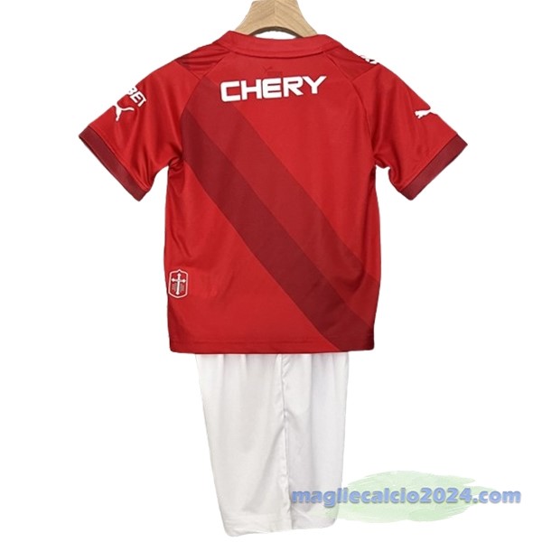 Seconda Conjunto De Bambino Universidad Católica 2024 2025 Rosso Poco Prezzo