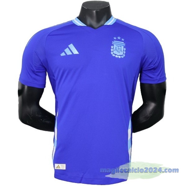 Seconda Giocatori Maglia Argentina 2024 Blu Poco Prezzo