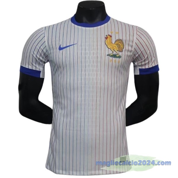 Seconda Giocatori Maglia Francia 2024 Bianco Poco Prezzo