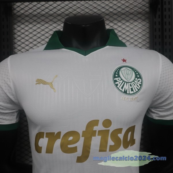 Seconda Giocatori Maglia Palmeiras 2024 2025 Bianco Poco Prezzo