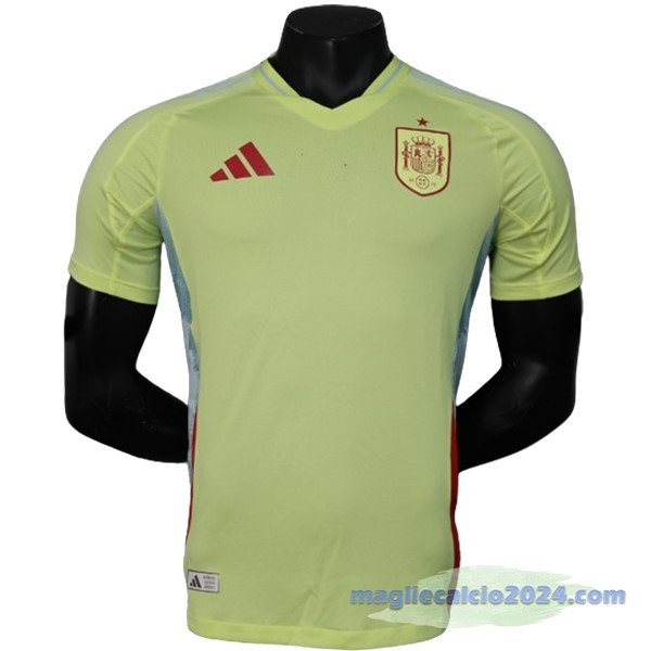 Seconda Giocatori Maglia Spagna 2024 Giallo Poco Prezzo