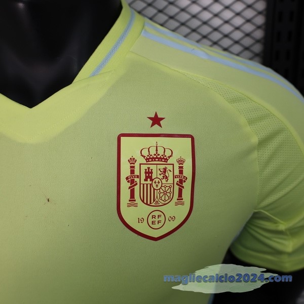Seconda Giocatori Maglia Spagna 2024 Giallo Poco Prezzo
