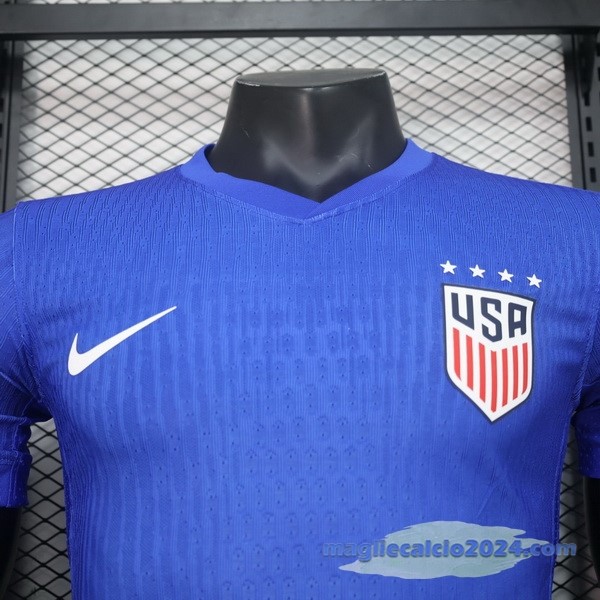 Seconda Giocatori Maglia Stati Uniti 2024 Blu Poco Prezzo