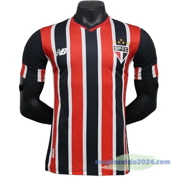 Seconda Giocatori Maglia São Paulo 2024 2025 Rosso Poco Prezzo