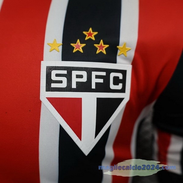 Seconda Giocatori Maglia São Paulo 2024 2025 Rosso Poco Prezzo