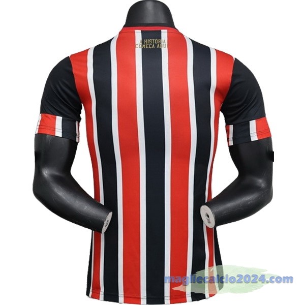 Seconda Giocatori Maglia São Paulo 2024 2025 Rosso Poco Prezzo