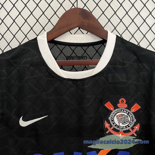 Seconda Maglia Corinthians Paulista Retro 2012 2013 Nero Poco Prezzo