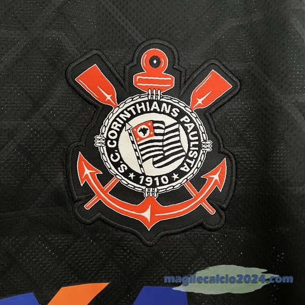 Seconda Maglia Corinthians Paulista Retro 2012 2013 Nero Poco Prezzo