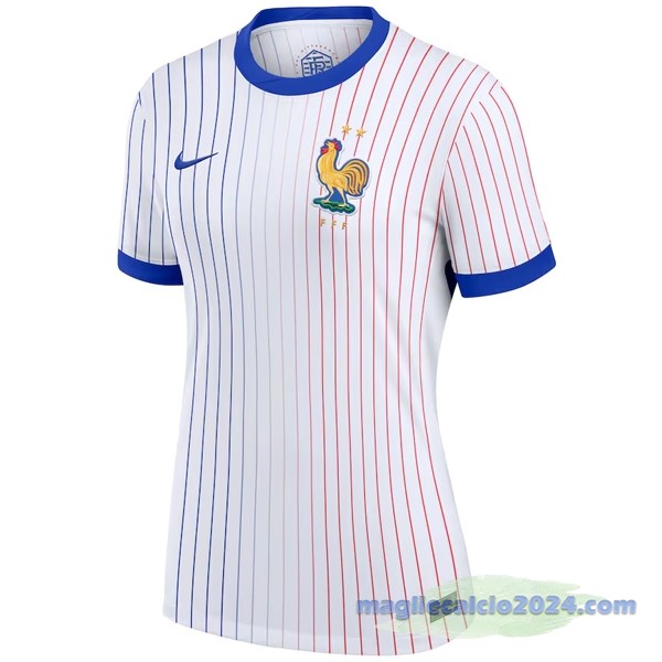 Seconda Maglia Donna Francia 2024 Bianco Poco Prezzo