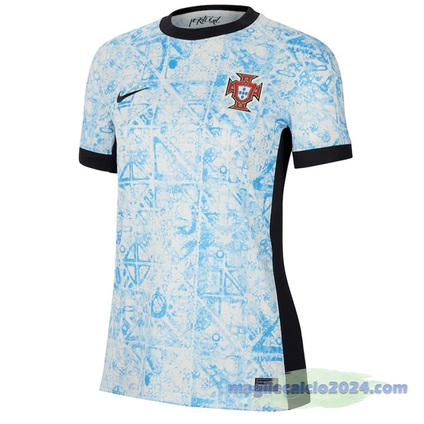 Seconda Maglia Donna Portogallo 2024 Blu Poco Prezzo
