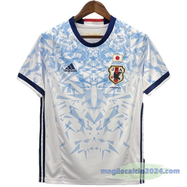 Seconda Maglia Giappone Retro 2016 Bianco Blu Poco Prezzo