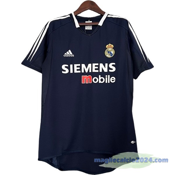 Seconda Maglia Real Madrid Retro 2004 2005 Blu Poco Prezzo