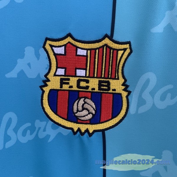 Seconda Manica lunga Barcelona Retro 1996 1997 Verde Poco Prezzo