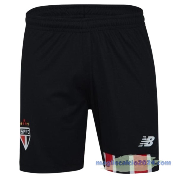 Seconda Pantaloni São Paulo 2024 2025 Nero Poco Prezzo